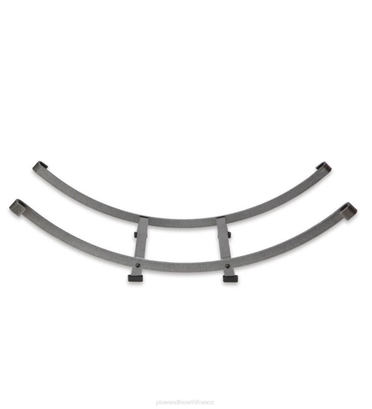 Plow & Hearth accessoires Support à bûches pour panier en arc en acier martelé de fabrication américaine 0BNZ2964