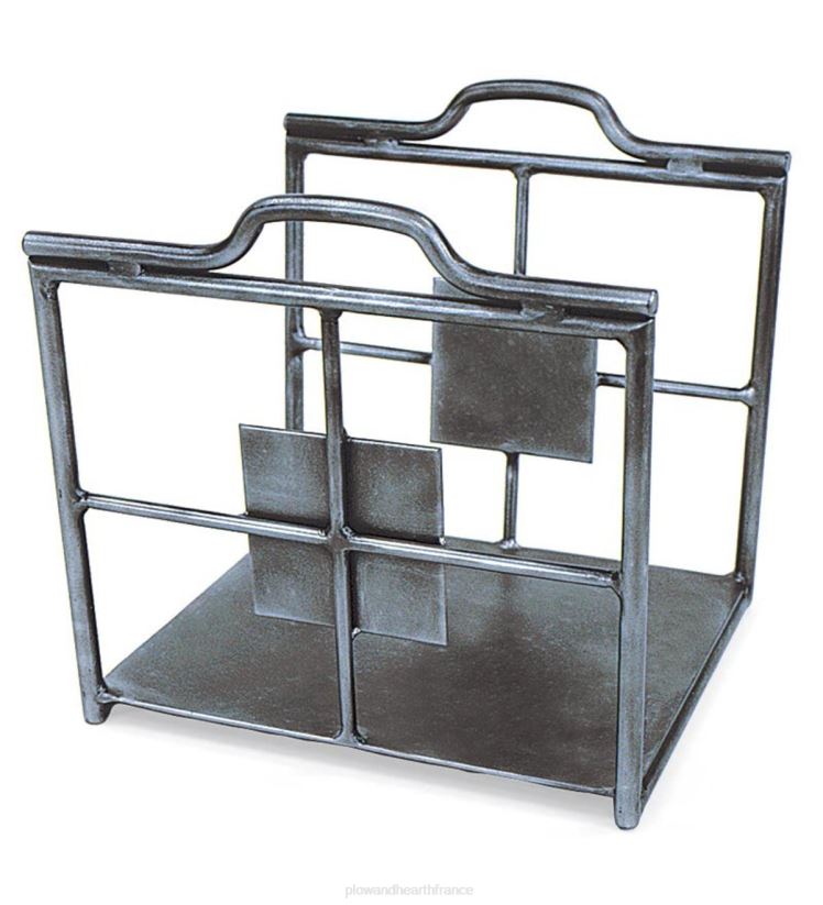 Plow & Hearth accessoires porte-bûches Wright en fer forgé - graphite 0BNZ2969