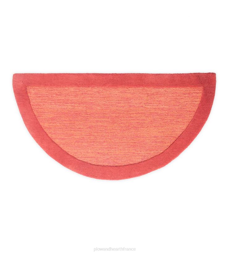 Plow & Hearth accessoires Tapis demi-rond à bandes madrid, 2' x 4' - baie 0BNZ2802