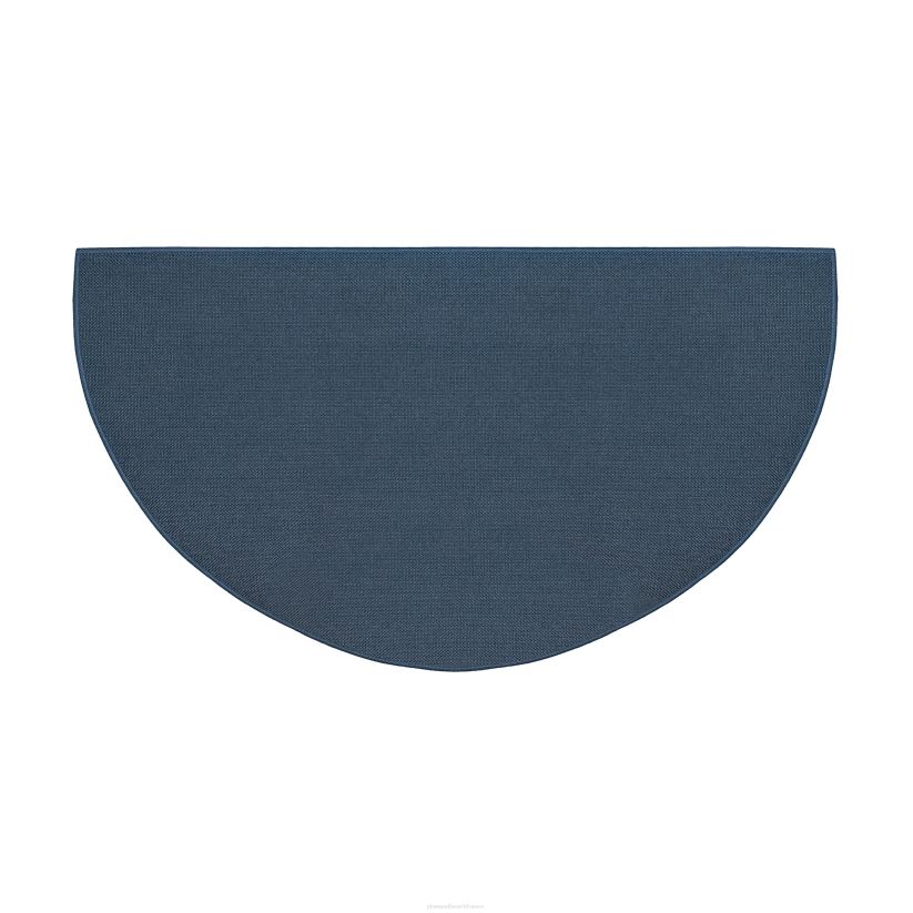 Plow & Hearth accessoires Tapis demi-rond en fibre de verre ignifuge, 27" x 48" - bleu 0BNZ2845