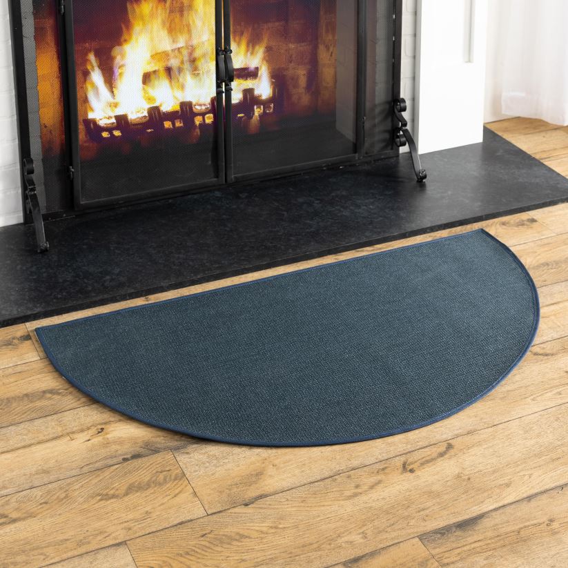 Plow & Hearth accessoires tapis demi-rond en fibre de verre ignifuge 0BNZ2801