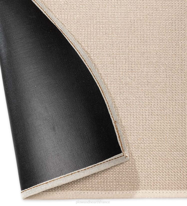 Plow & Hearth accessoires tapis demi-rond en fibre de verre ignifuge 0BNZ2801