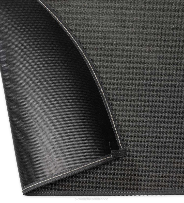 Plow & Hearth accessoires tapis demi-rond en fibre de verre ignifuge 0BNZ2801