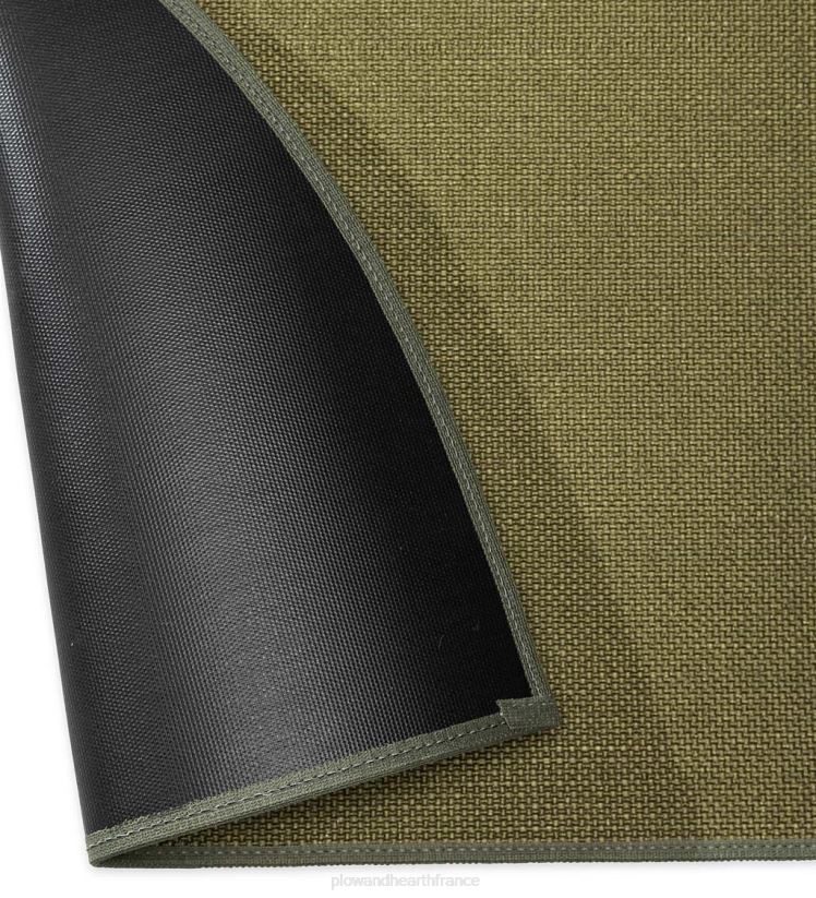 Plow & Hearth accessoires tapis demi-rond en fibre de verre ignifuge 0BNZ2801