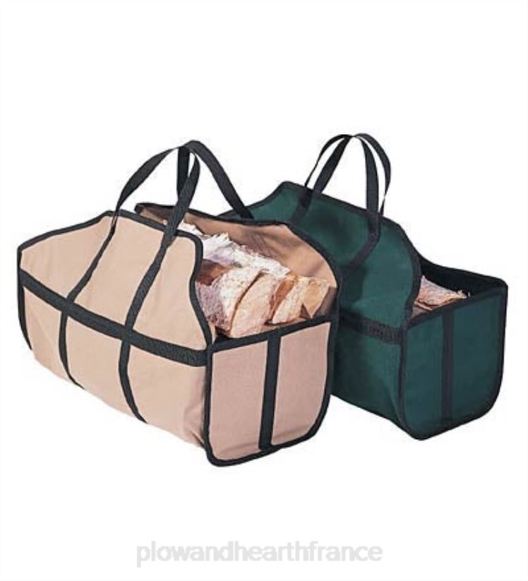 Plow & Hearth accessoires porte-bûches en toile 0BNZ2956