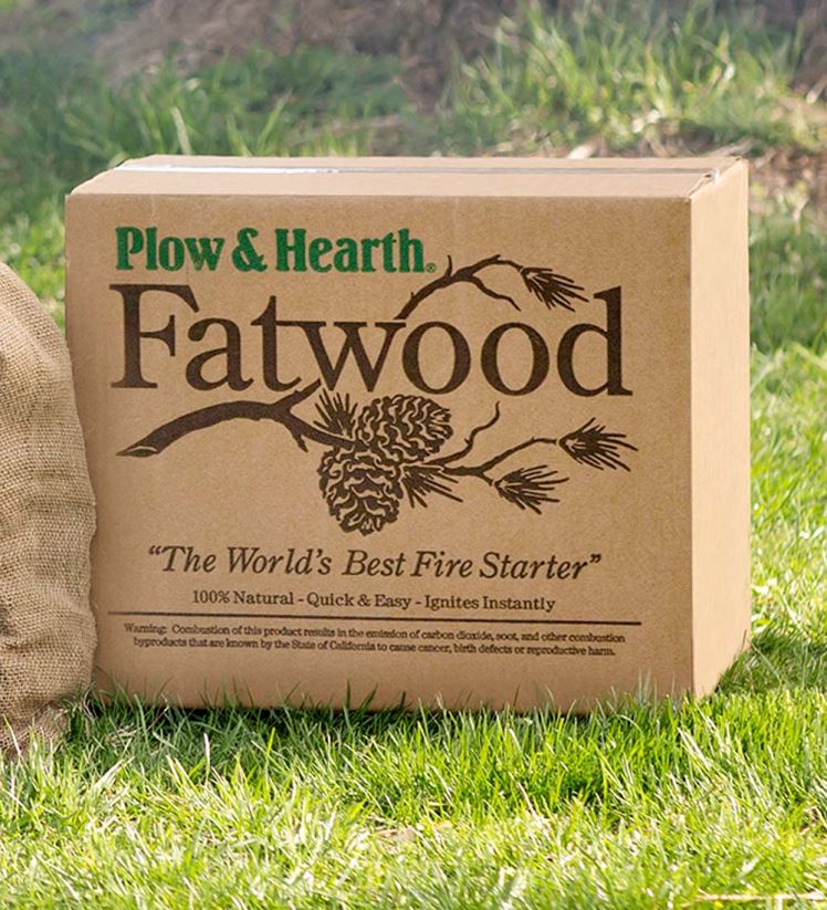 Plow & Hearth cheminée Allume-feu pré-fendu Fatwood 0BNZ2705