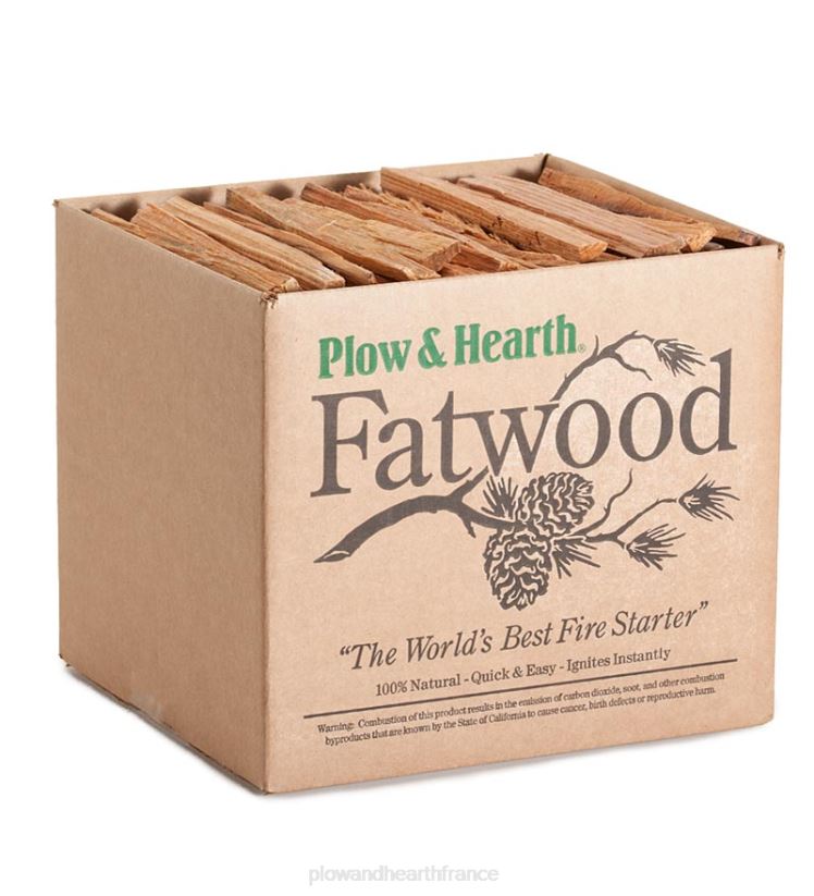 Plow & Hearth cheminée Caddie Cypher Fatwood avec 4 lb. bois gras 0BNZ2711