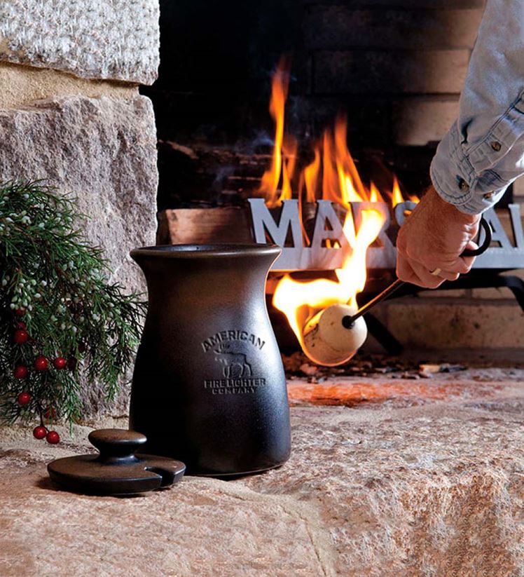 Plow & Hearth cheminée Kit allume-feu américain avec huile de lampe à combustion propre 0BNZ2710