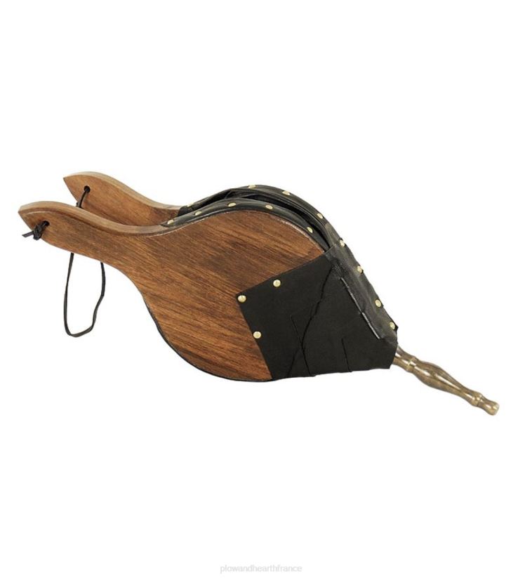 Plow & Hearth cheminée soufflet campagnard en bois et cuir 0BNZ2716