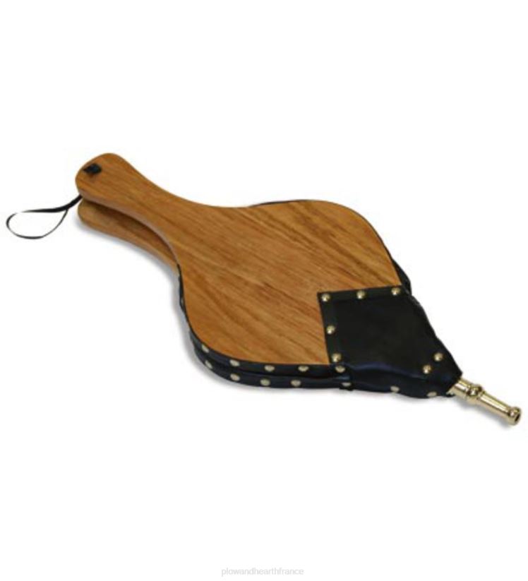 Plow & Hearth cheminée soufflet en bois au grain clair naturel dans une finition naturelle 0BNZ2718