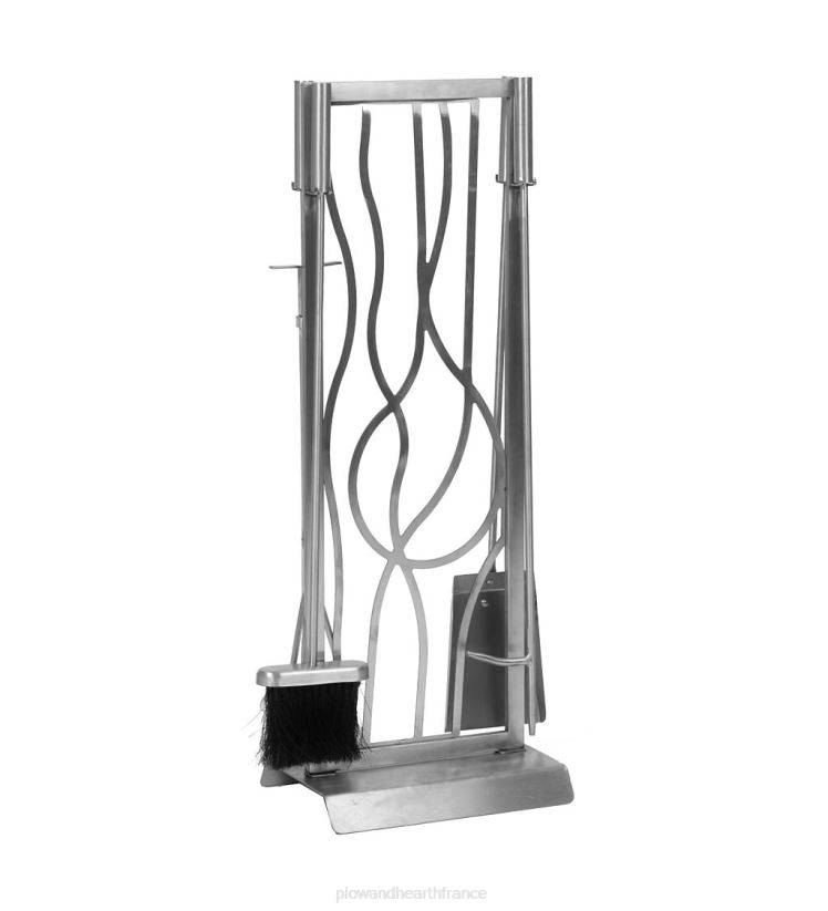 Plow & Hearth cheminée ensemble d'outils abstraits modernes 0BNZ2791