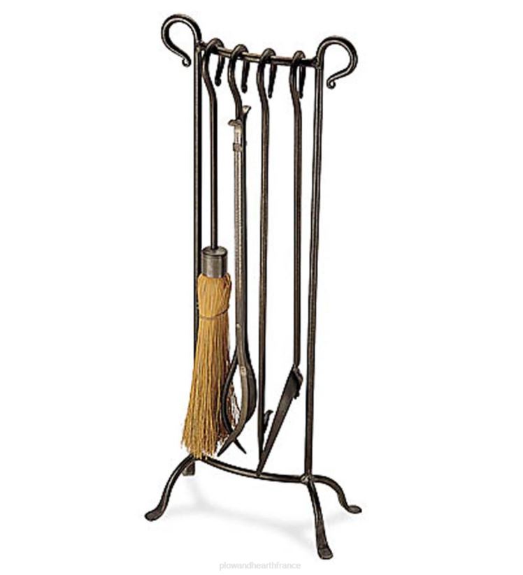 Plow & Hearth cheminée ensemble d'outils courbés - fer vintage 0BNZ2745