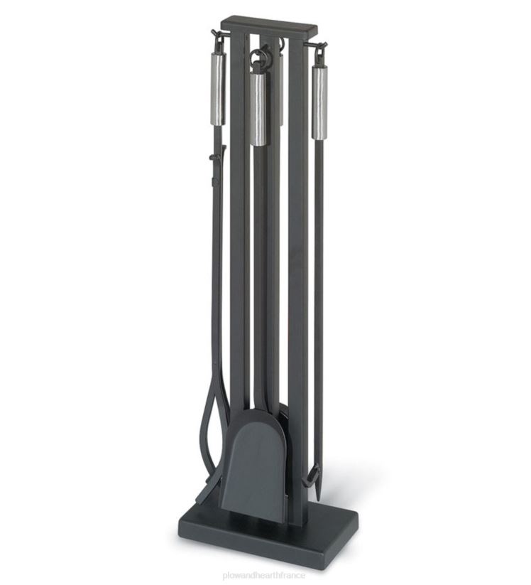 Plow & Hearth cheminée ensemble d'outils de cheminée contemporaine - bronze 0BNZ2739