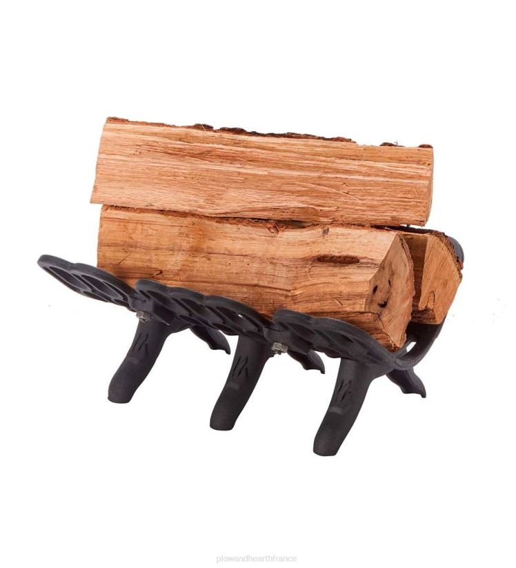 Plow & Hearth cheminée panier à bûches en fonte grille de cheminée sampson 0BNZ2819