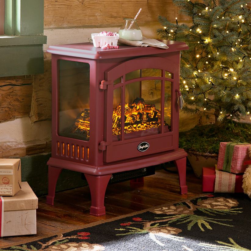 Plow & Hearth cheminée Poêle infrarouge panoramique à quartz - noir 0BNZ2932