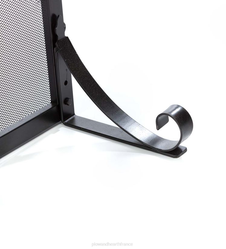 Plow & Hearth cheminée St. Pare-feu à garde plate avec médaillon en verre Charles 0BNZ2878