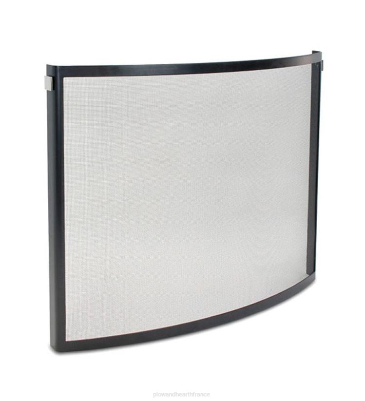 Plow & Hearth cheminée Écran de cheminée courbé Odessa en finition noire 0BNZ2916