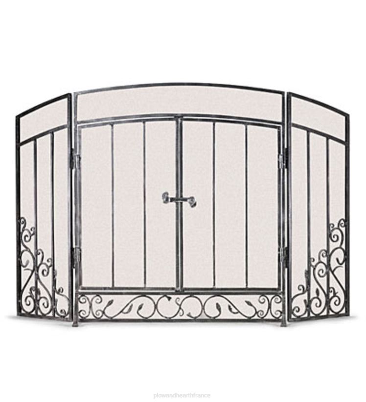Plow & Hearth cheminée paravent renaissance en étain - étain 0BNZ2904