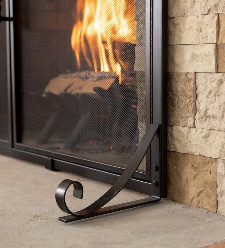 Plow & Hearth cheminée pare-feu Deep Creek avec portes 0BNZ2889