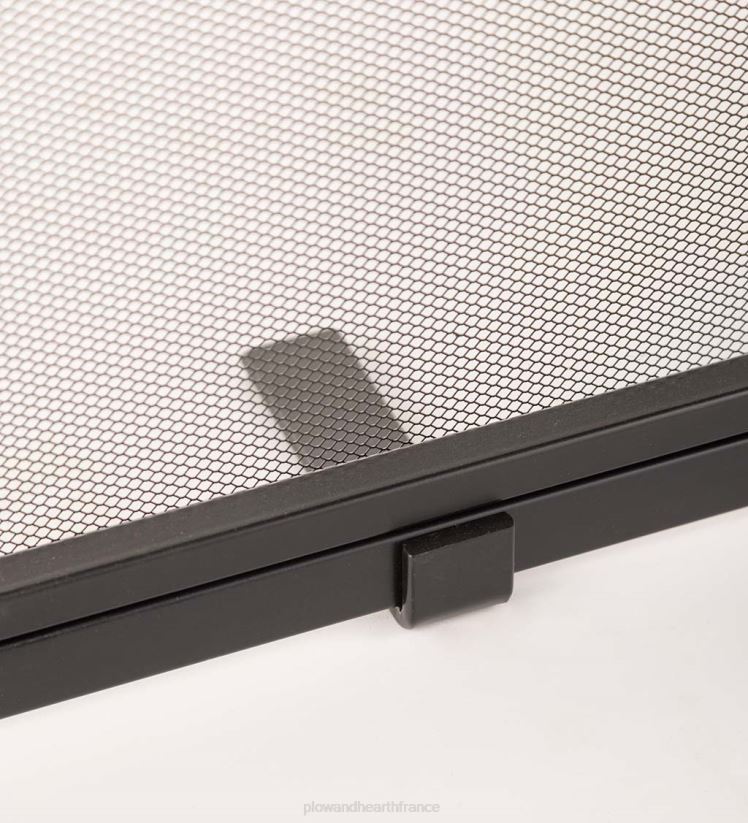 Plow & Hearth cheminée pare-feu Deep Creek avec portes, grand - noir 0BNZ3240