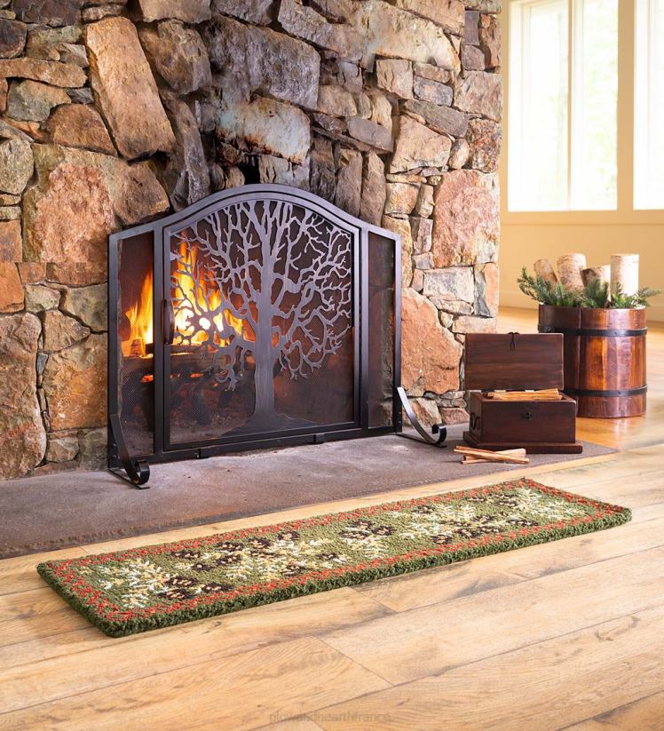 Plow & Hearth cheminée pare feu arbre de vie avec porte 0BNZ2870
