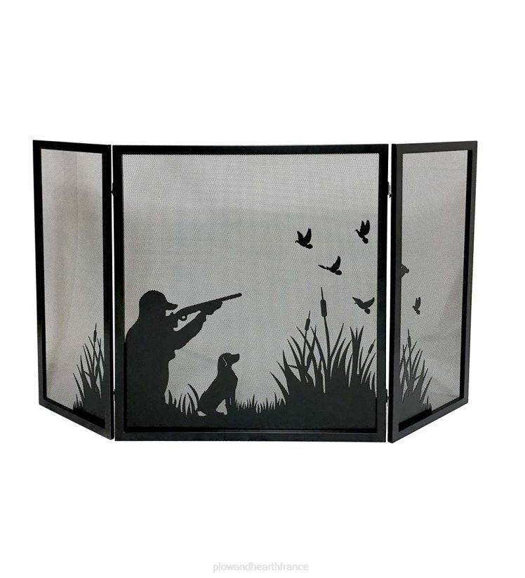 Plow & Hearth cheminée pare-feu de chasse au canard à trois volets 0BNZ2918