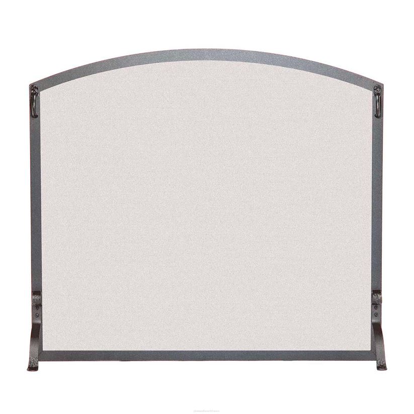 Plow & Hearth cheminée protection plate personnalisée moyenne avec dessus arqué - 1 351 à 2 300 pouces carrés - noir 0BNZ2931