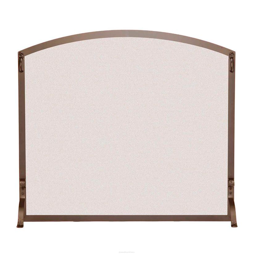 Plow & Hearth cheminée protection plate personnalisée moyenne avec dessus arqué - 1 351 à 2 300 pouces carrés - noir 0BNZ2931