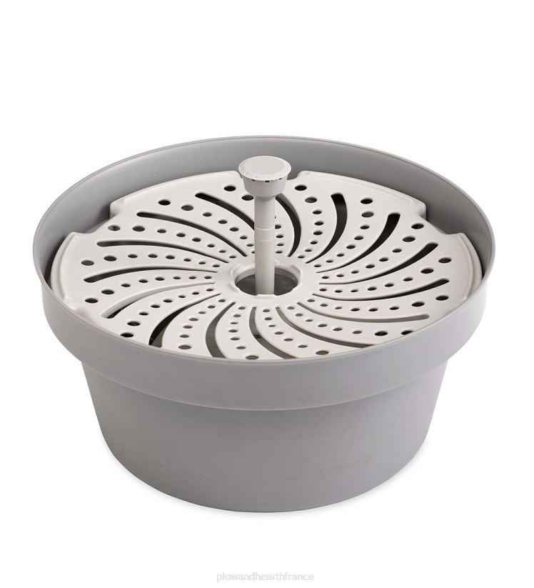 Plow & Hearth cour et jardin Kit de fontaine intelligente rechargeable sans fil Hydria 0BNZ91