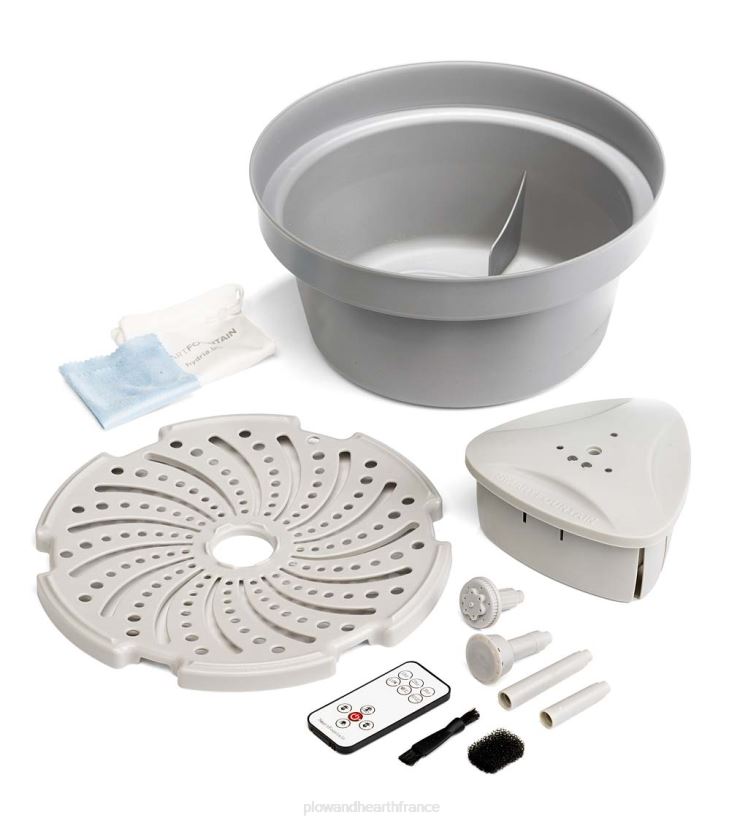 Plow & Hearth cour et jardin Kit de fontaine intelligente rechargeable sans fil Hydria 0BNZ91