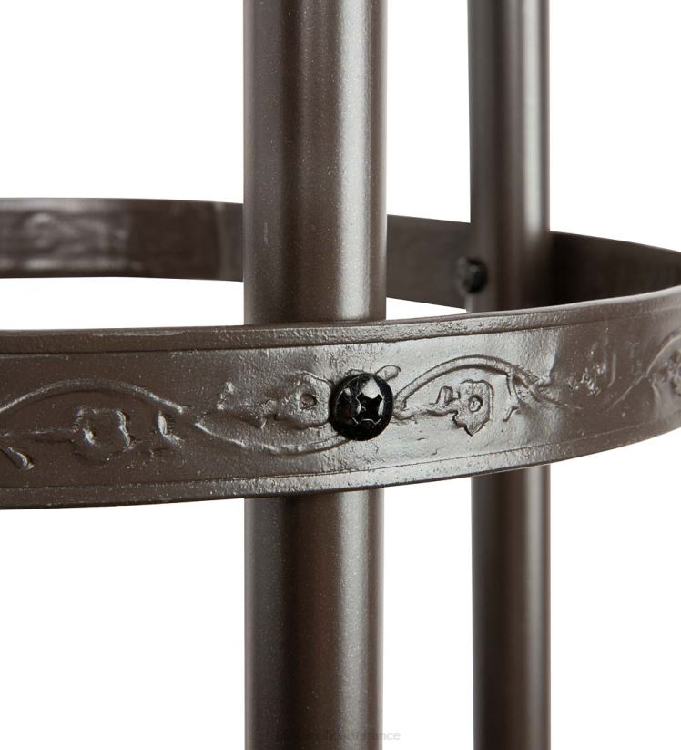 Plow & Hearth cour et jardin Obélisque de jardin en acier thermolaqué de 8' - cuivre antique 0BNZ3251