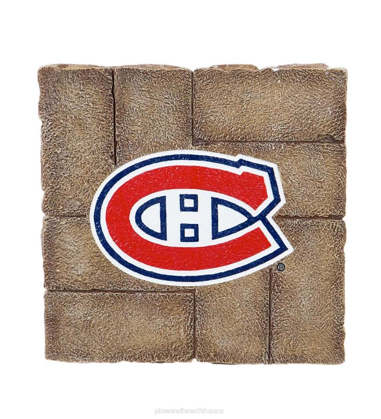 Plow & Hearth cour et jardin Pavé de pierre de jardin de l'équipe de hockey de la LNH - Vestes bleues Columbus 0BNZ367