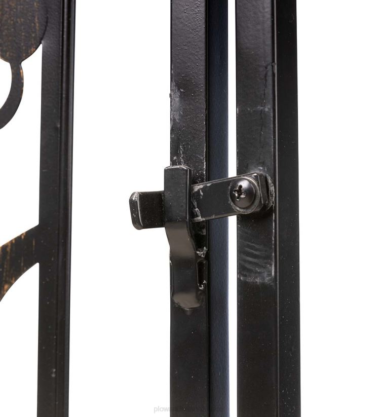 Plow & Hearth cour et jardin Tonnelle de jardin en forme d'arbre de vie en métal avec portail 0BNZ169