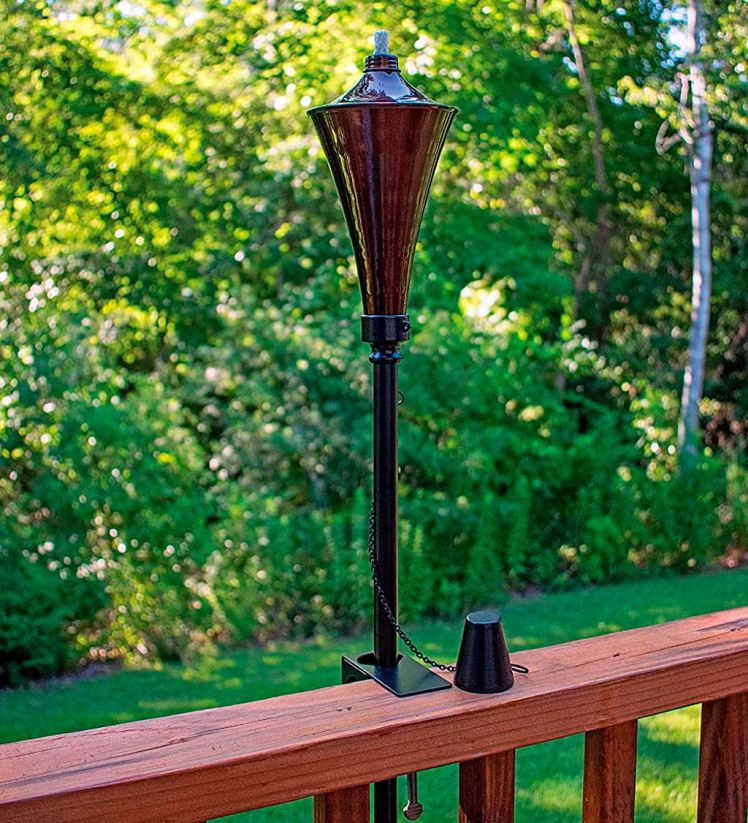 Plow & Hearth cour et jardin Torches de jardin 4 en 1, lot de 4 - caramel 0BNZ347