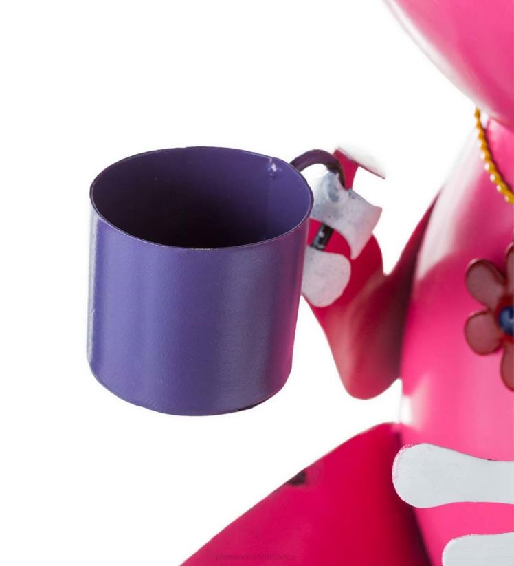 Plow & Hearth cour et jardin art de jardin de grenouille de thé en métal recyclé 0BNZ68