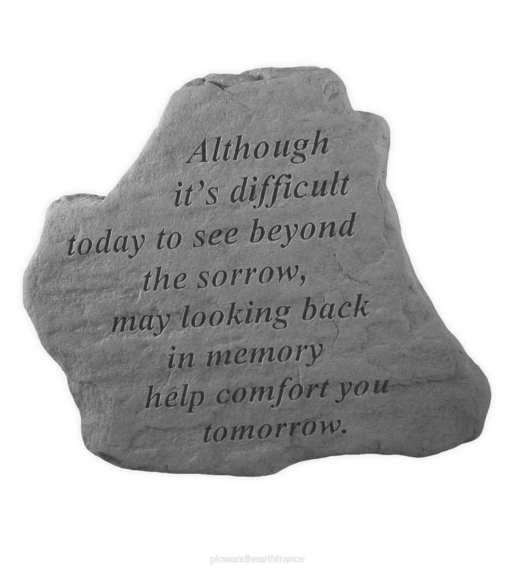 Plow & Hearth cour et jardin bien que la pierre du jardin commémoratif 0BNZ397