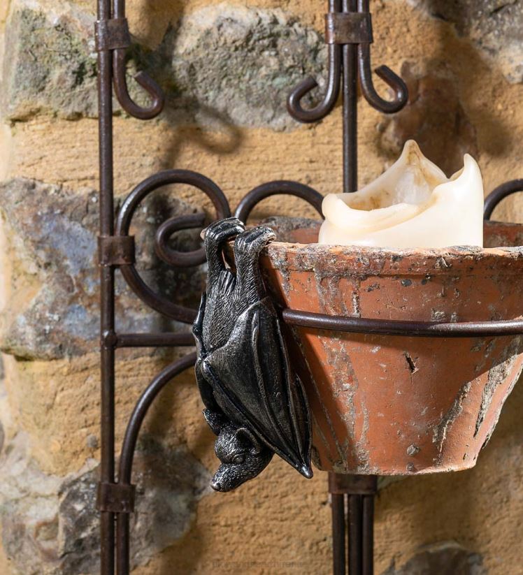 Plow & Hearth cour et jardin cintre de pot de copain de pot de chauve-souris 0BNZ324