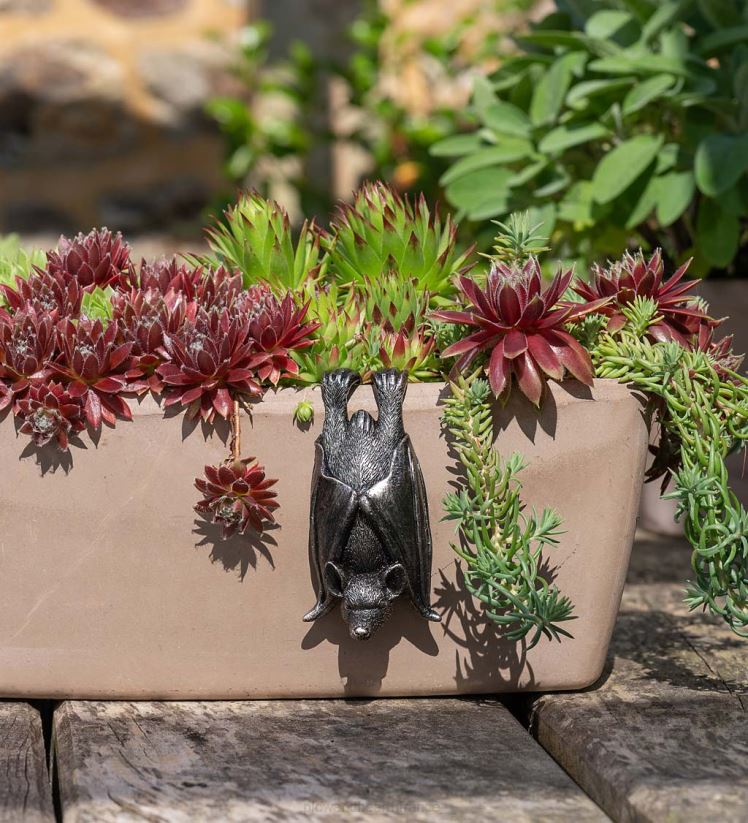 Plow & Hearth cour et jardin cintre de pot de copain de pot de chauve-souris 0BNZ324