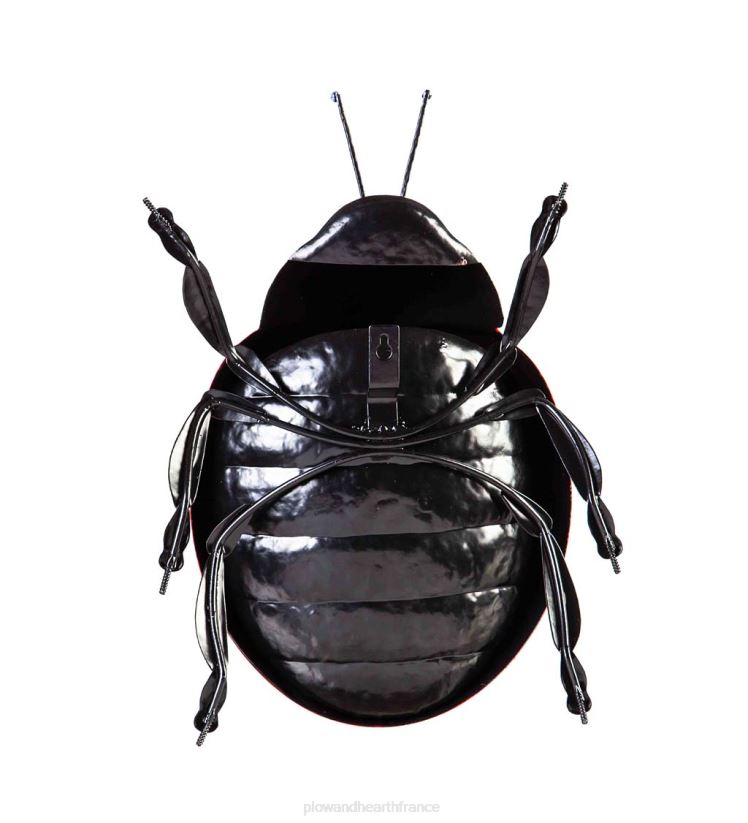 Plow & Hearth cour et jardin coccinelle en métal ouvré 0BNZ233