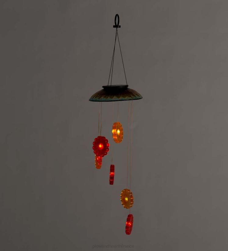 Plow & Hearth cour et jardin mobile solaire à couleurs changeantes avec tournesols 0BNZ373