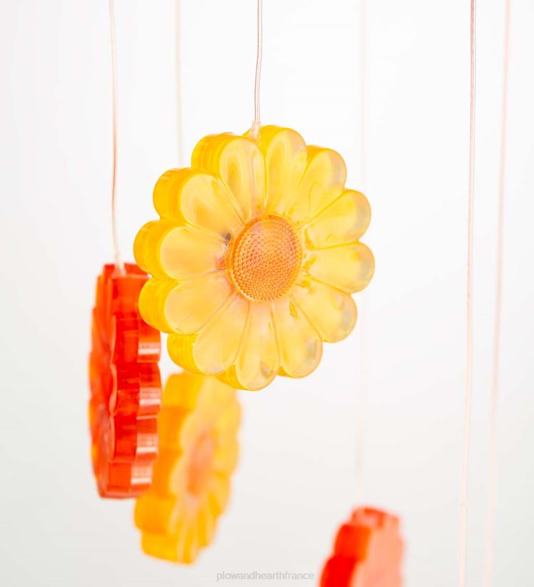 Plow & Hearth cour et jardin mobile solaire à couleurs changeantes avec tournesols 0BNZ373