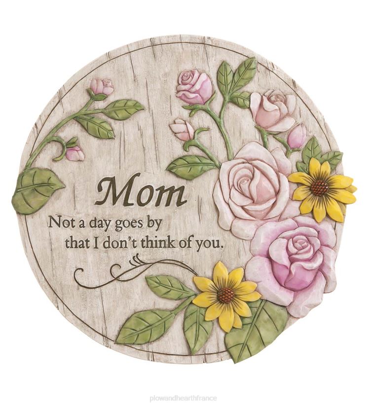 Plow & Hearth cour et jardin pas un jour ne passe par la pierre du jardin commémoratif de la mère 0BNZ140