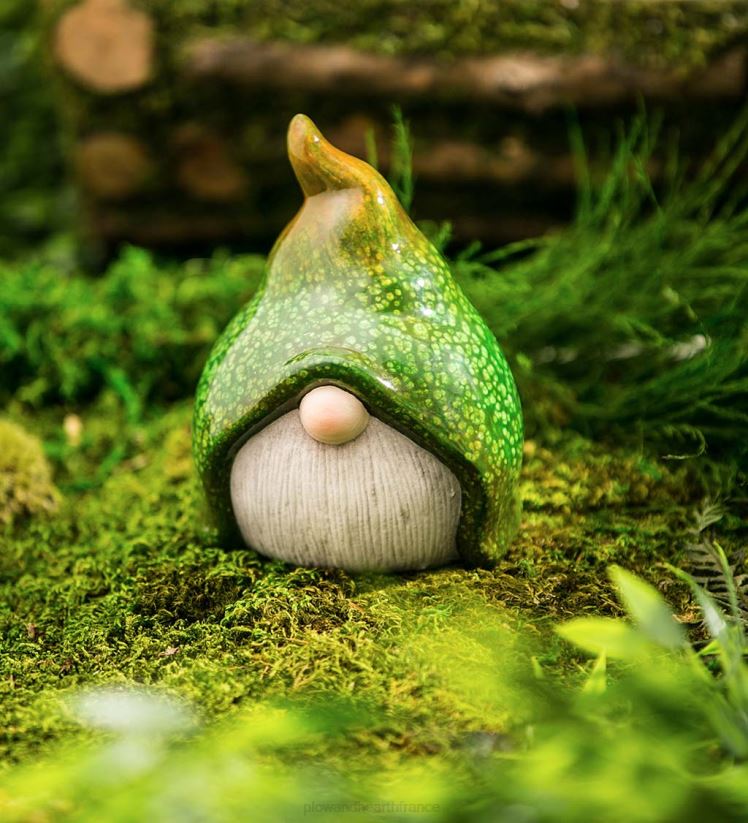 Plow & Hearth cour et jardin petits nains de jardin en céramique, lot de 3 0BNZ122