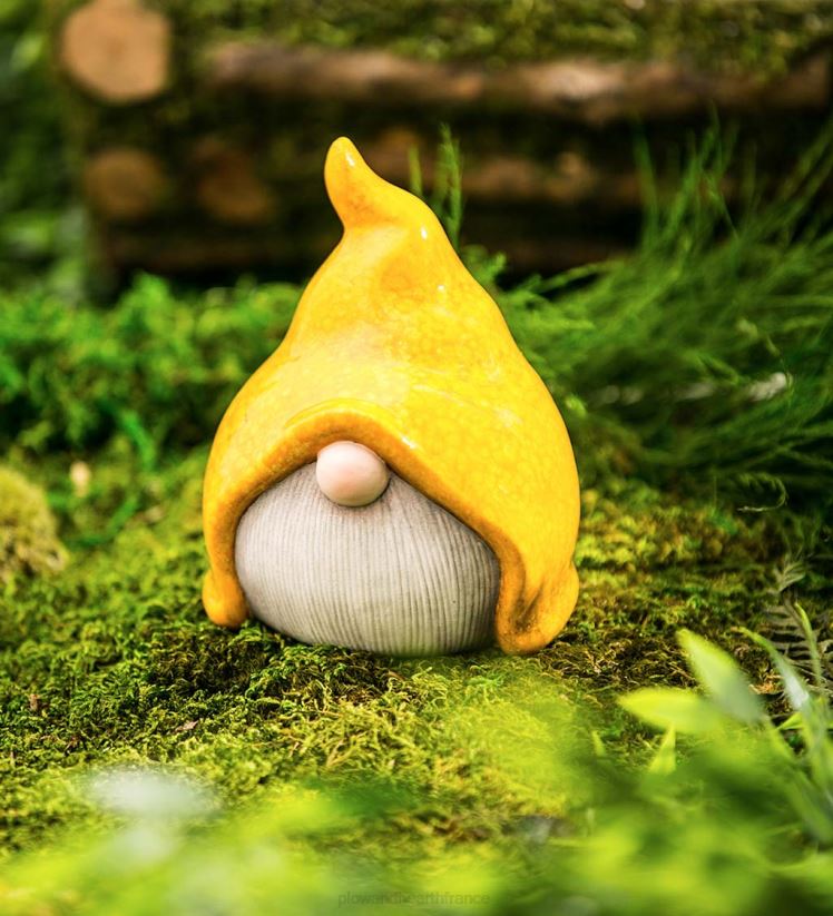 Plow & Hearth cour et jardin petits nains de jardin en céramique, lot de 3 0BNZ122