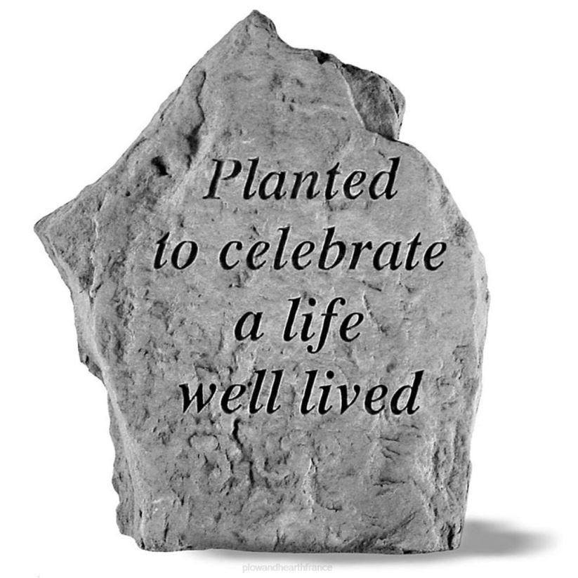 Plow & Hearth cour et jardin plaque commémorative en pierre moulée fabriquée aux États-Unis 0BNZ172