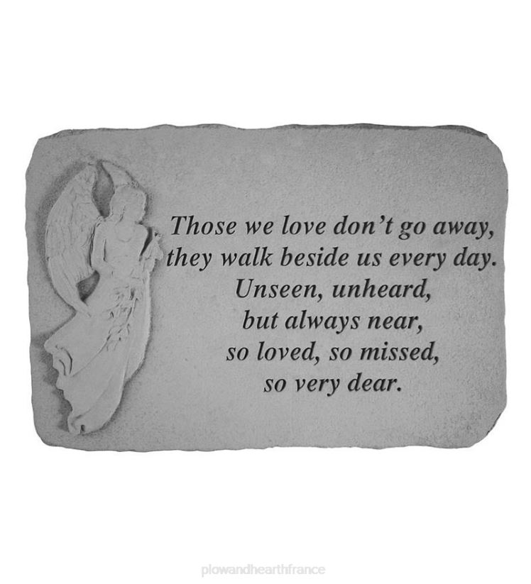 Plow & Hearth cour et jardin plaque commémorative intérieure/extérieure en pierre moulée fabriquée aux États-Unis 0BNZ83