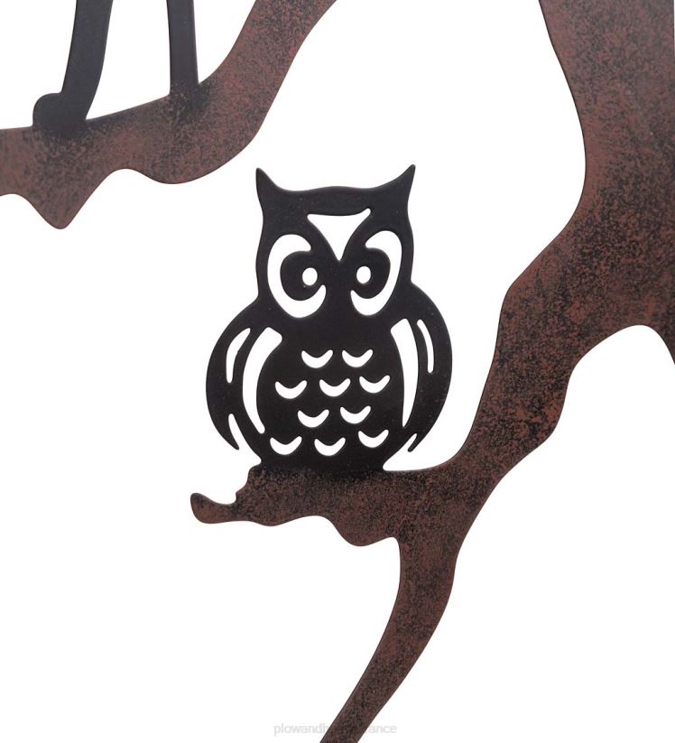 Plow & Hearth cour et jardin treillis d'Halloween en métal dans des designs de sorcières et de maisons hantées - maison hantée 0BNZ203