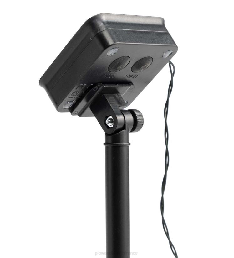 Plow & Hearth cour et jardin Guirlande lumineuse solaire multifonction avec 50 LED blanc chaud. 0BNZ457