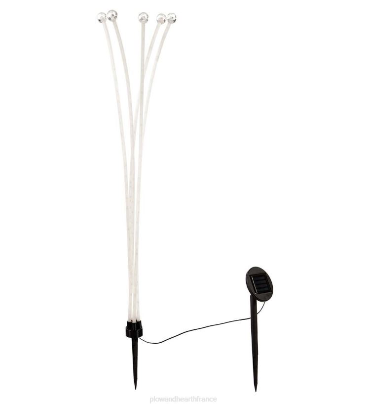 Plow & Hearth cour et jardin Lampes solaires colorées avec finition givrée. 0BNZ444