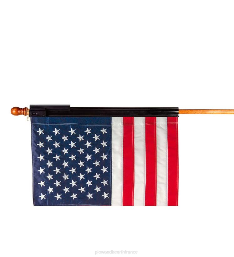 Plow & Hearth cour et jardin lampe solaire pour drapeau de maison 0BNZ473